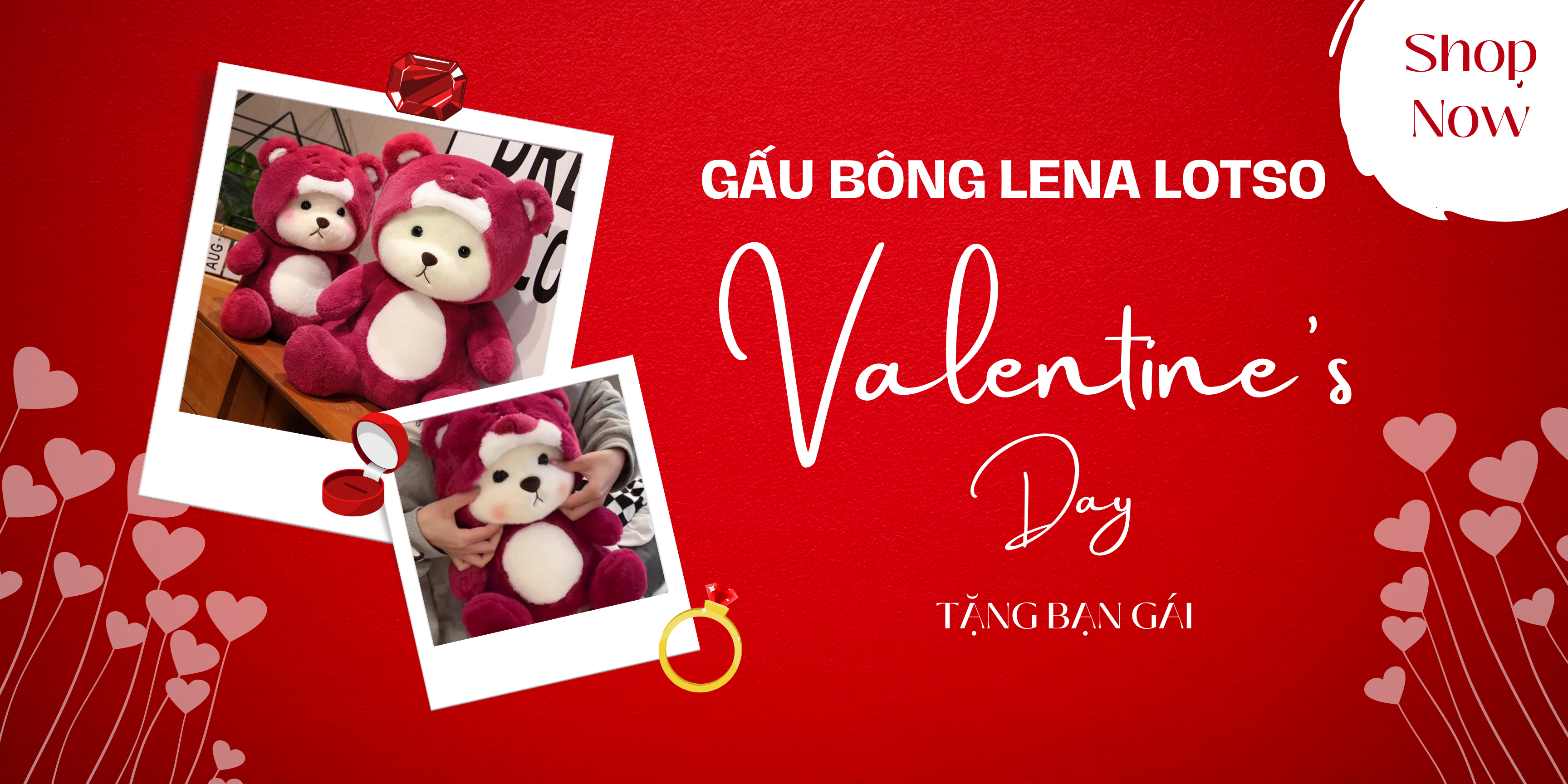 gấu bông valentine